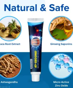 RZXEA™ 41-Second Instant Erection Cream Instant Lift. Hours of Confidence
