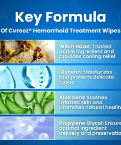 RZXEA™Hemorrhoid Treatment Wipes