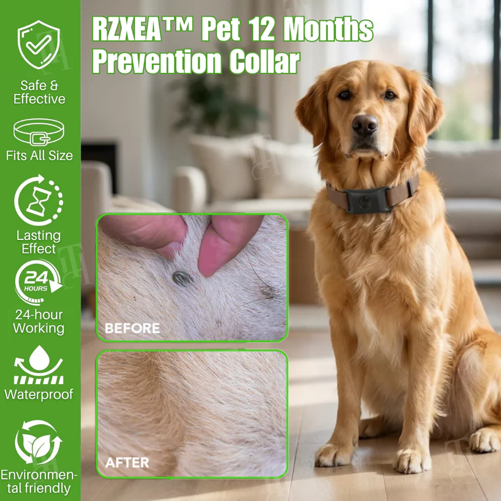 RZXEA™ 12-Month Natural Prevention Collar Vet-Grade Plant Formula Flea Tick Defense - Image 2