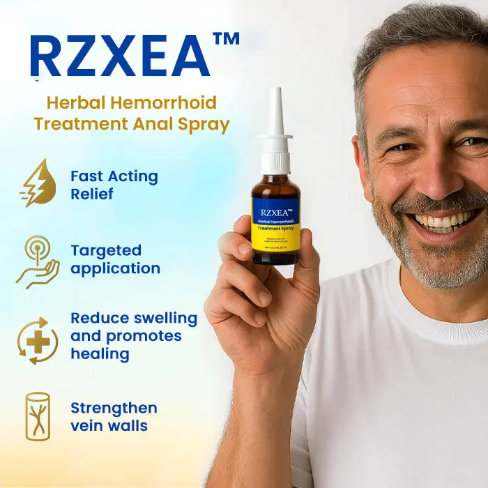 RZXEA™ Herbal Hemorrhoid Treatment Anal Spray The 360 Micro-Mist System Stops Knife-Like Pain Shrinks Swelling in Seconds.