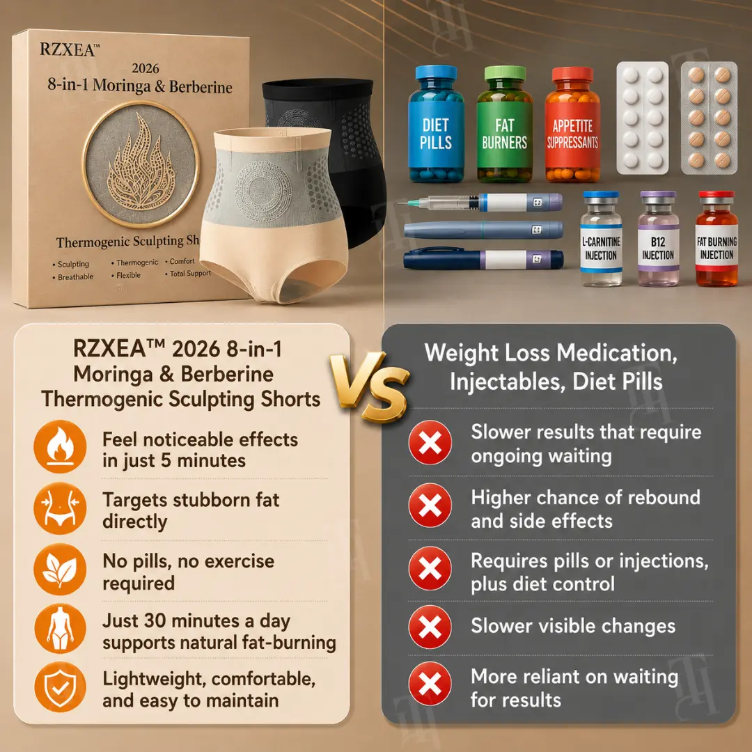 RZXEA™ 2026 8-in-1 Moringa & Berberine Thermogenic Sculpting Shorts