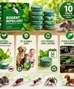 RZXEA™ Natural Peppermint Rodent Repellent Tablets