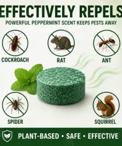 RZXEA™ Natural Peppermint Rodent Repellent Tablets for Home & Garage