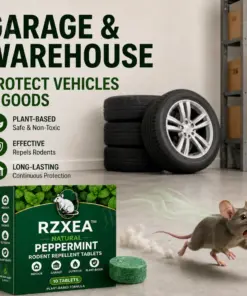 RZXEA™ Natural Peppermint Rodent Repellent Tablets for Home & Garage
