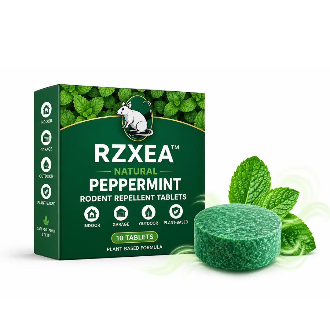 RZXEA™ Natural Peppermint Rodent Repellent Tablets for Home & Garage