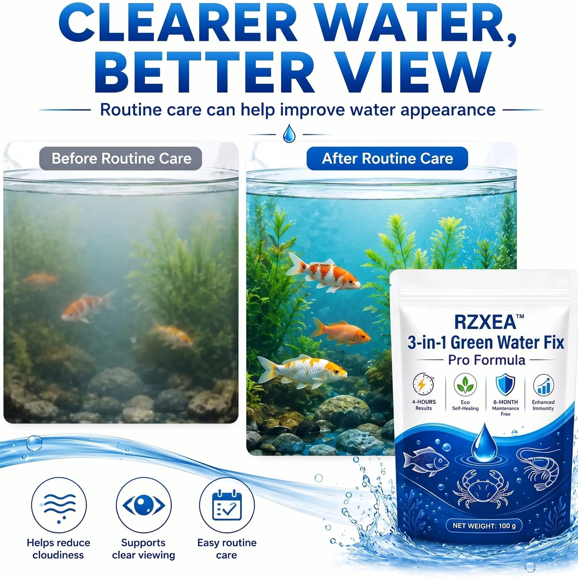 RZXEA™3-in-1 Green Water Fix