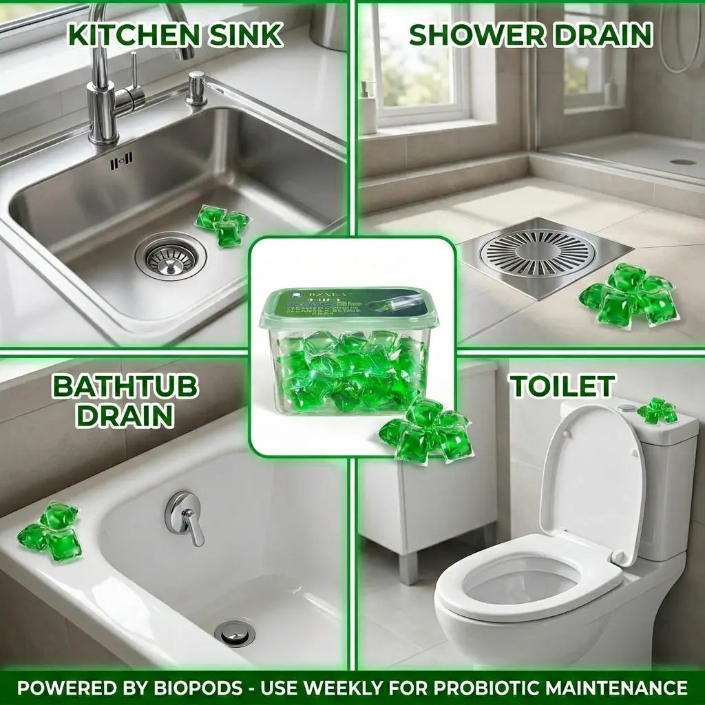 RZXEA™ 4-in-1 SewerBio Probiotic Drain Repair Pods