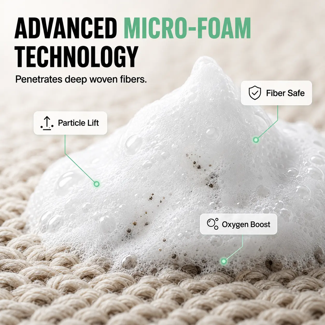 RZXEA™ Waterless Carpet Foam Stain Remover