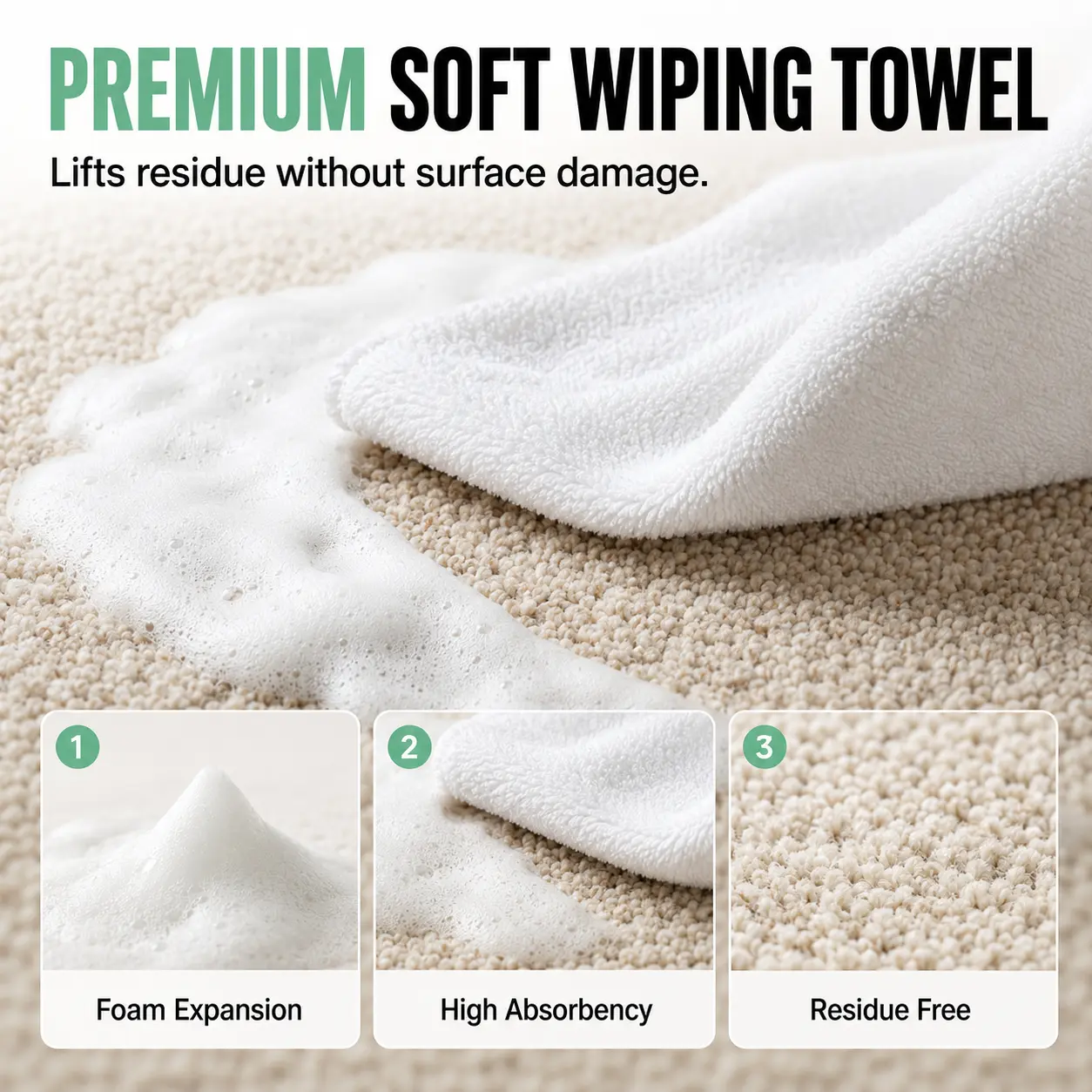 RZXEA™ Waterless Carpet Foam Stain Remover