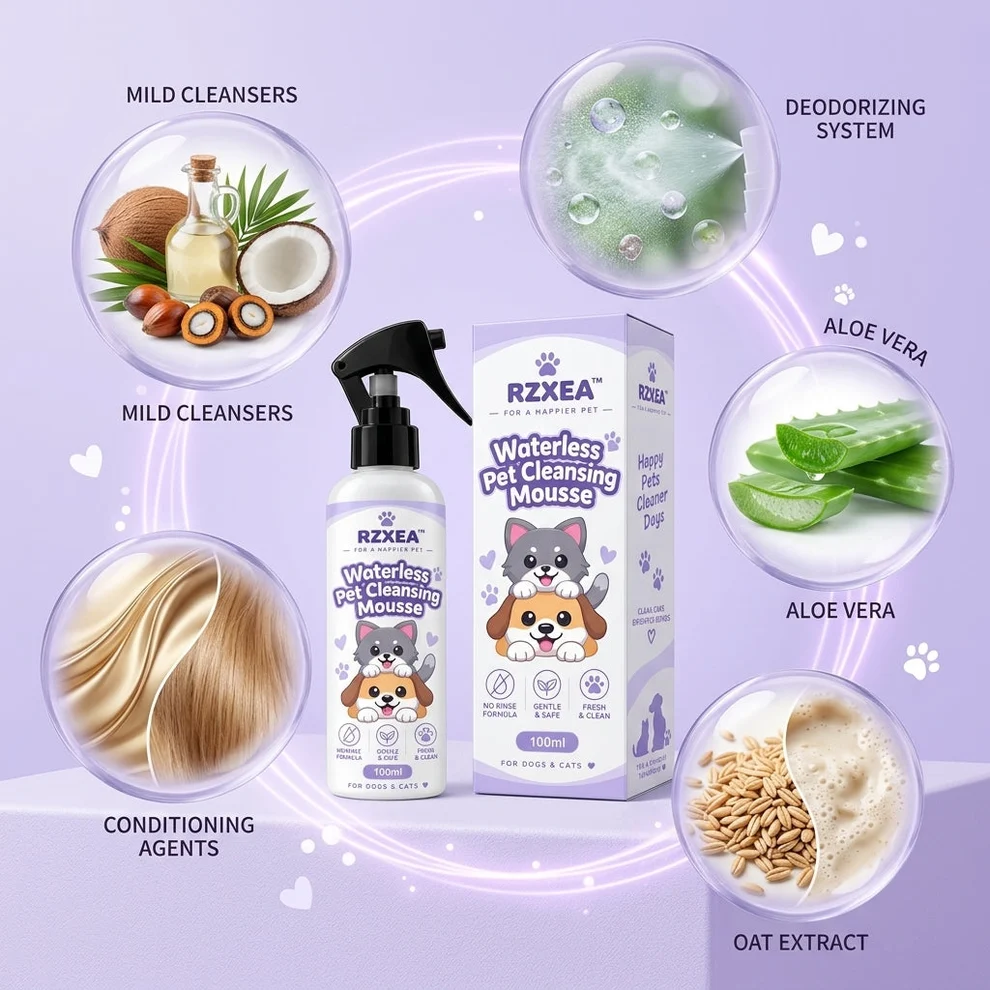 RZXEA™ Waterless Pet Cleansing Mousse - Image 4